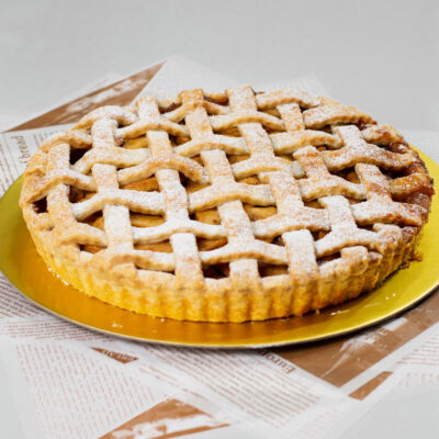 Pie de manzana cubierto